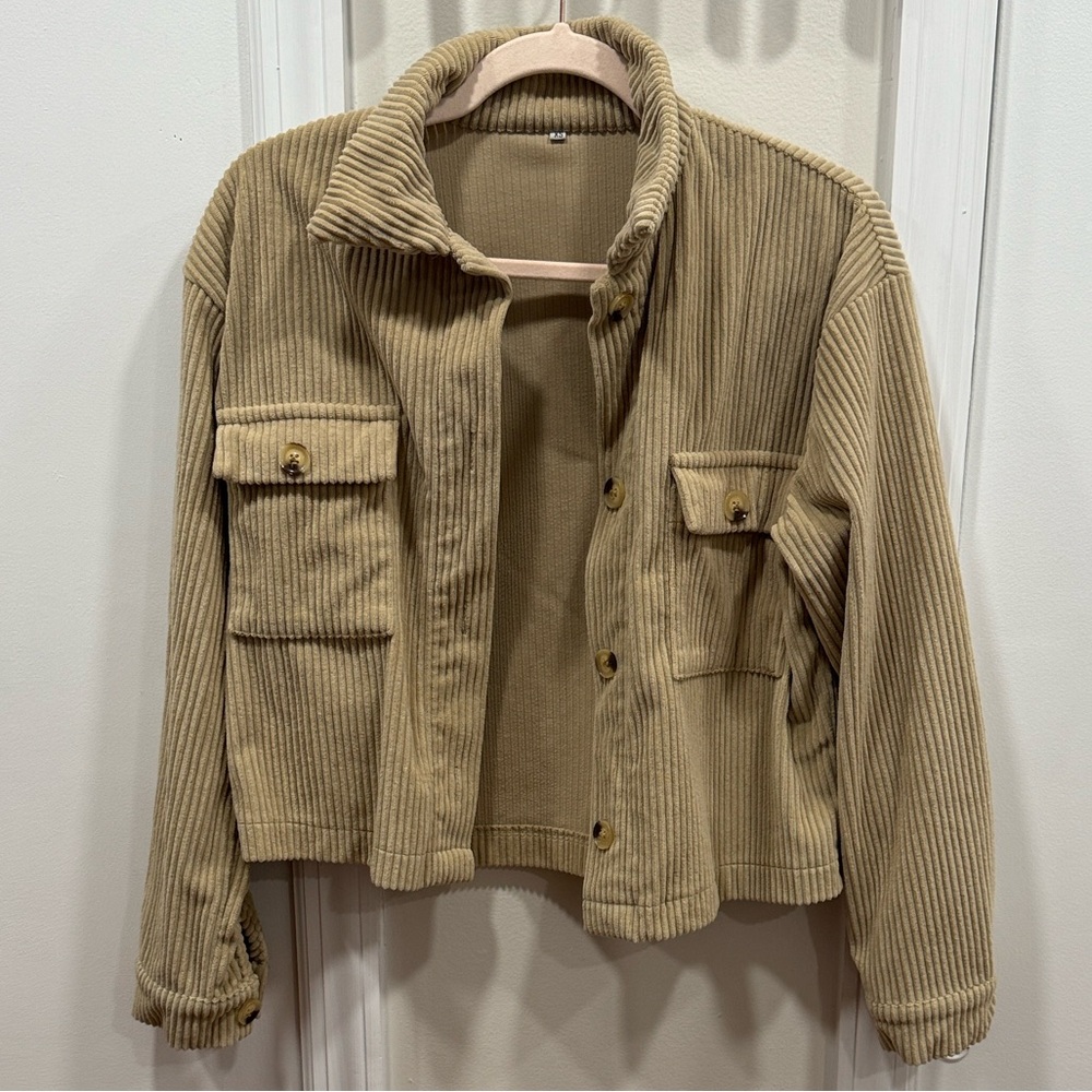 Women's Corduroy Cropped Shacket